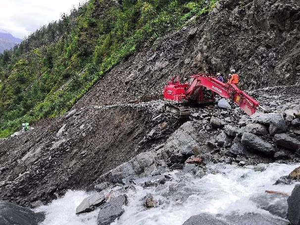 2021, un chantier en équilibre
dans la pente du torrent